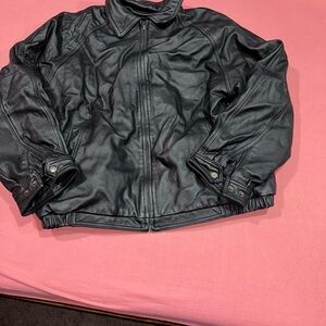 KBETHOS Black Leather Jacket